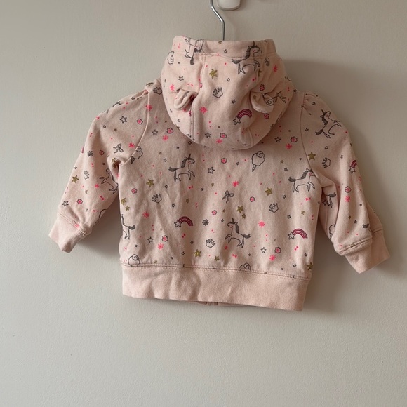 GAP Pink Floral Matching Set with Hooded Design - Picture 3 of 5